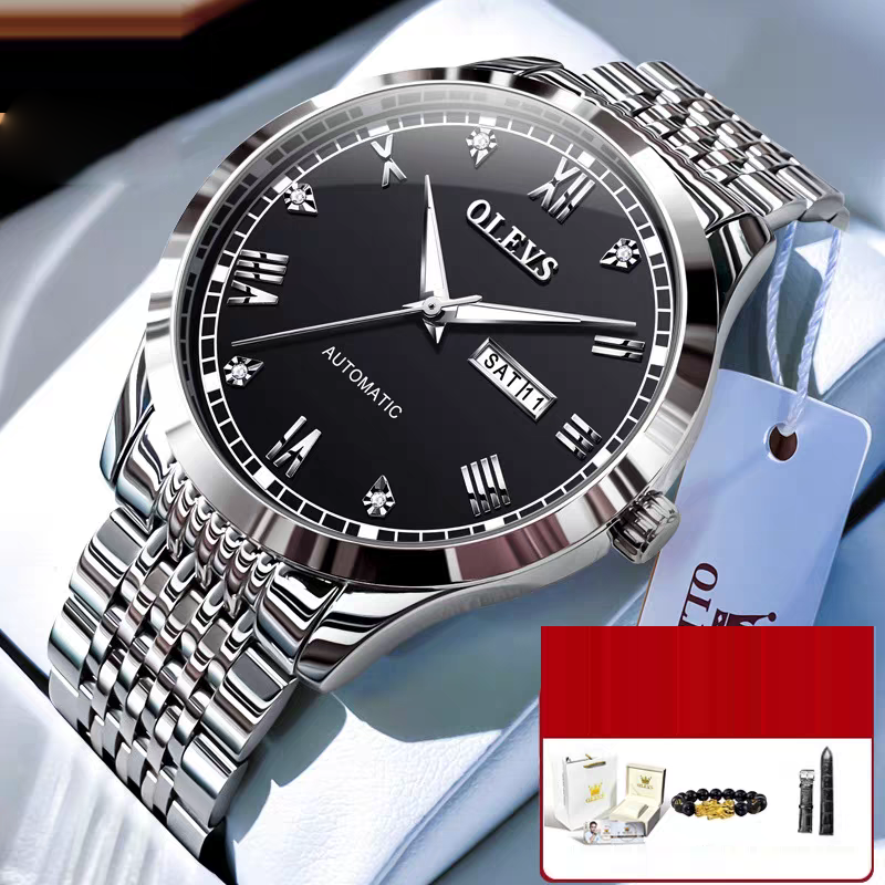Men's Watch Men's Mechanical Watch Fully Automatic Simple Wind Waterproof Night Light Watch