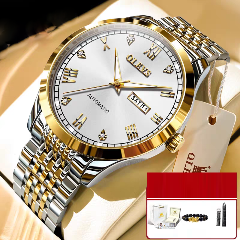 Men's Watch Men's Mechanical Watch Fully Automatic Simple Wind Waterproof Night Light Watch