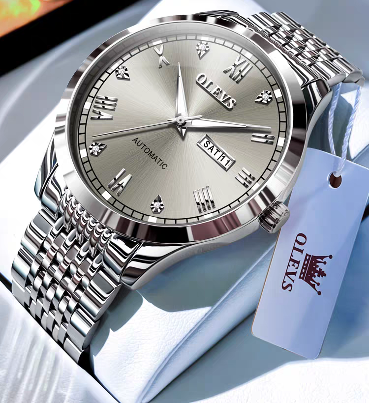 Men's Watch Men's Mechanical Watch Fully Automatic Simple Wind Waterproof Night Light Watch