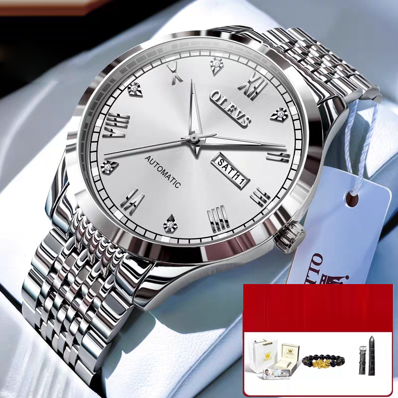 Men's Watch Men's Mechanical Watch Fully Automatic Simple Wind Waterproof Night Light Watch